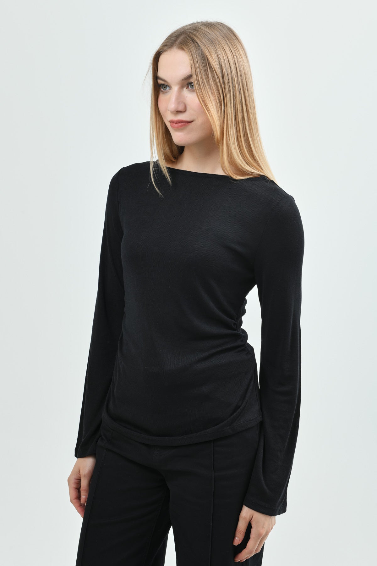 Polera Mujer Slim Negro
