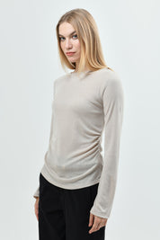 Polera Mujer Slim Beige