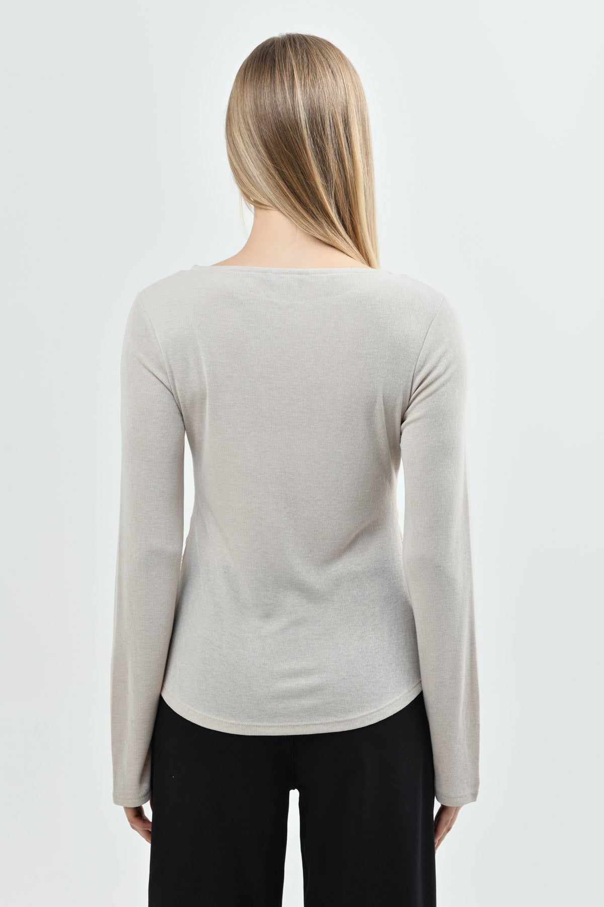 Polera Mujer Slim Beige