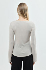 Polera Mujer Slim Beige