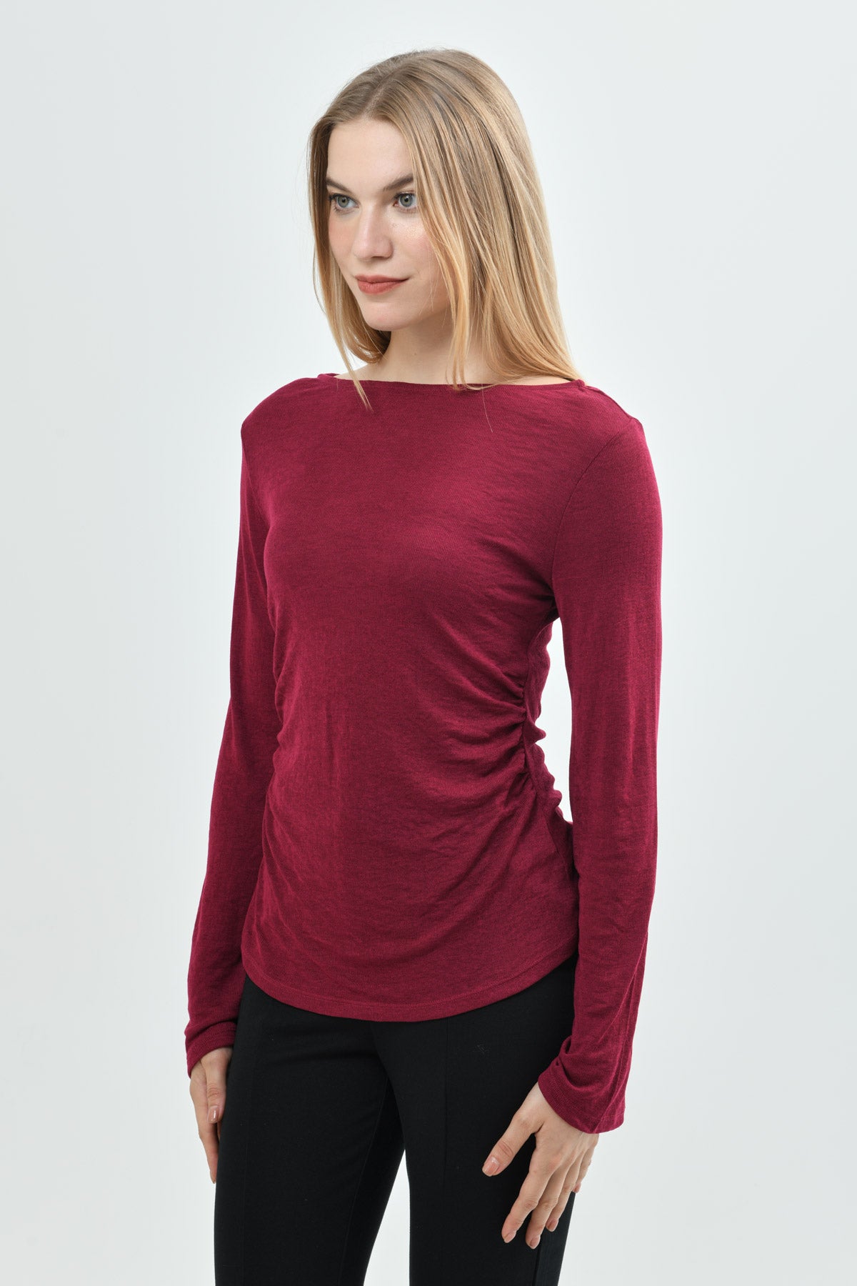 Polera Mujer Slim Fucsia