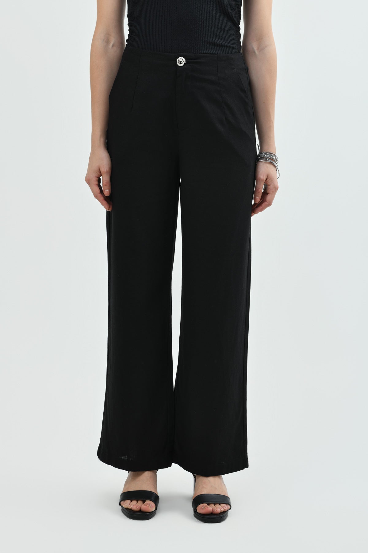 Pantalón Loose Mujer Negro