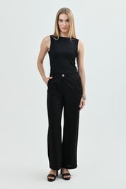 Pantalón Loose Mujer Negro