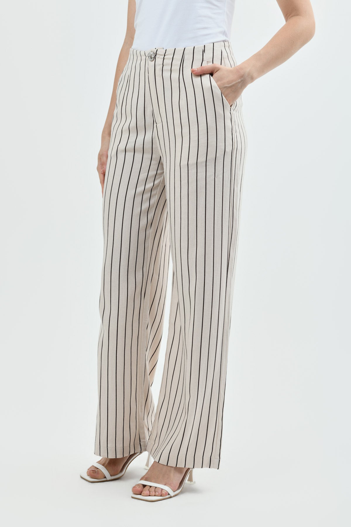 Pantalón Loose Mujer Arena