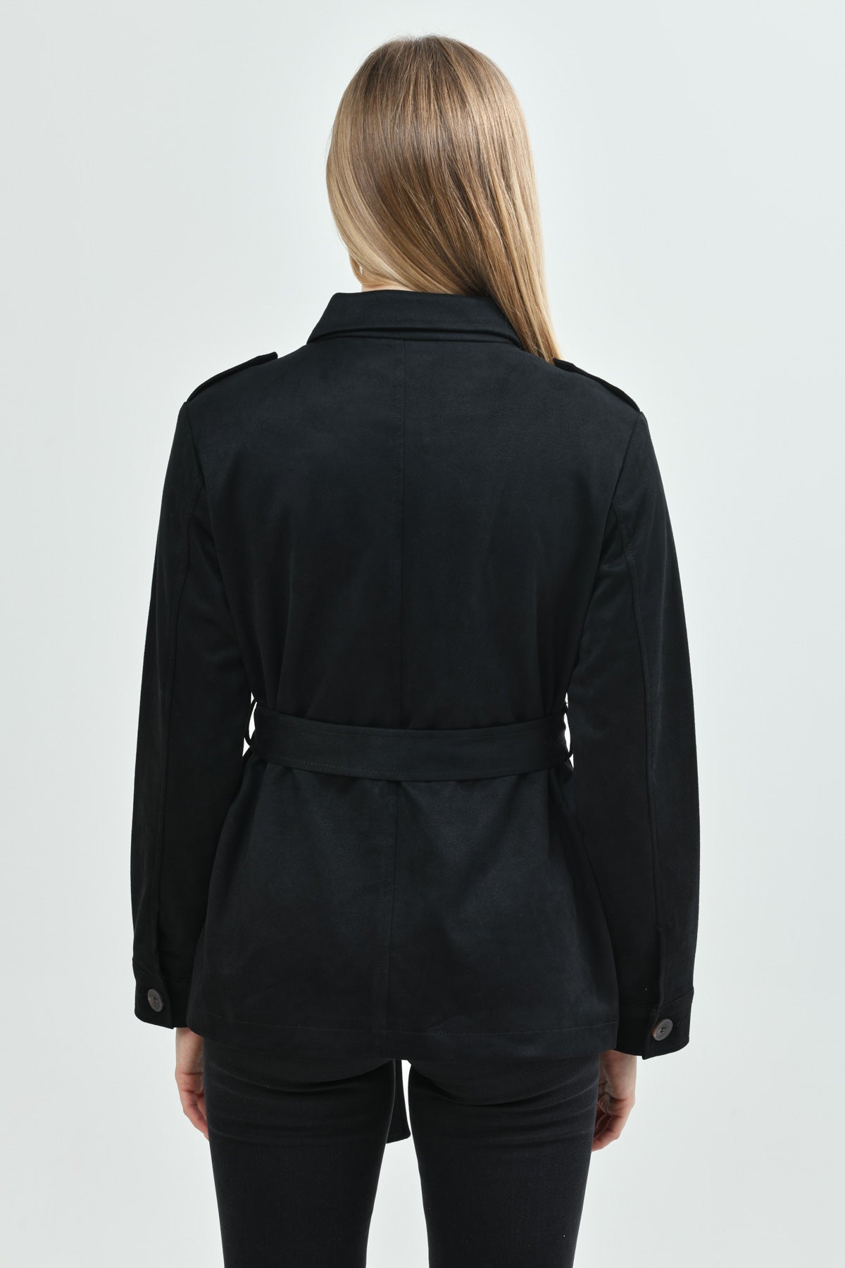 Chaqueta Mujer Regular Negro