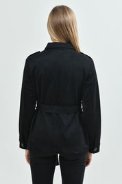 Chaqueta Mujer Regular Negro