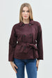 Chaqueta Mujer Regular Vino