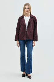 Chaqueta Mujer Regular Vino