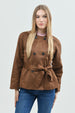 Chaqueta Mujer Regular Camel