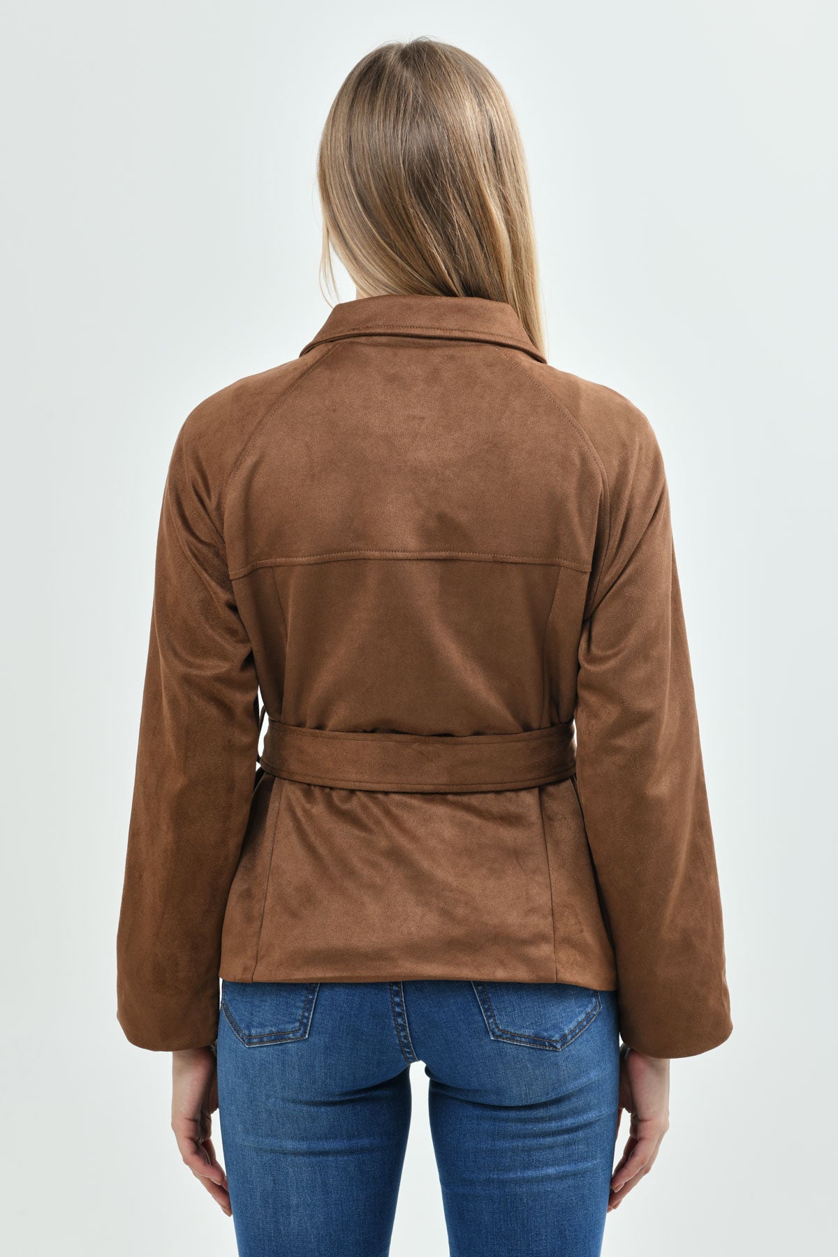 Chaqueta Mujer Regular Camel