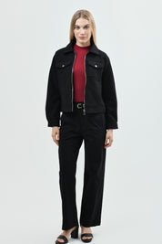 Chaqueta Mujer Regular Negro