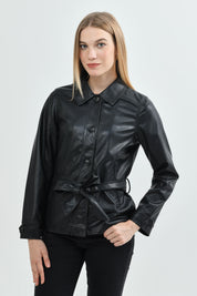 Chaqueta Mujer Regular Negro