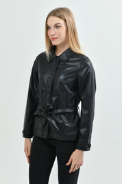 Chaqueta Mujer Regular Negro