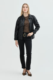 Chaqueta Mujer Regular Negro