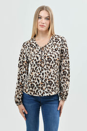 Blusa Mujer Clásica Café