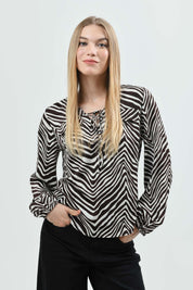 Blusa Mujer Clásica Beige