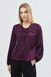 Blusa Mujer Clásica Vino