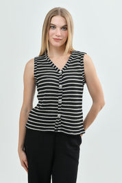 Sweater Regular Mujer Negro