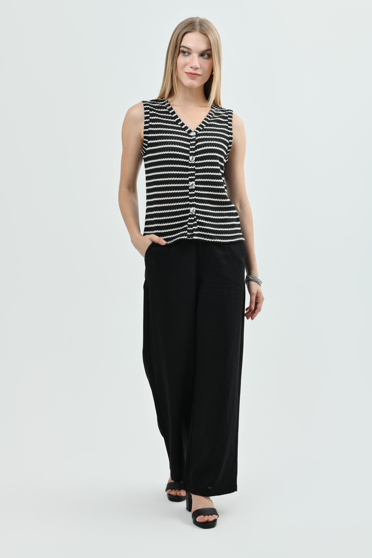 Sweater Regular Mujer Negro