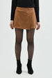 Falda Mujer Falda Short Camel