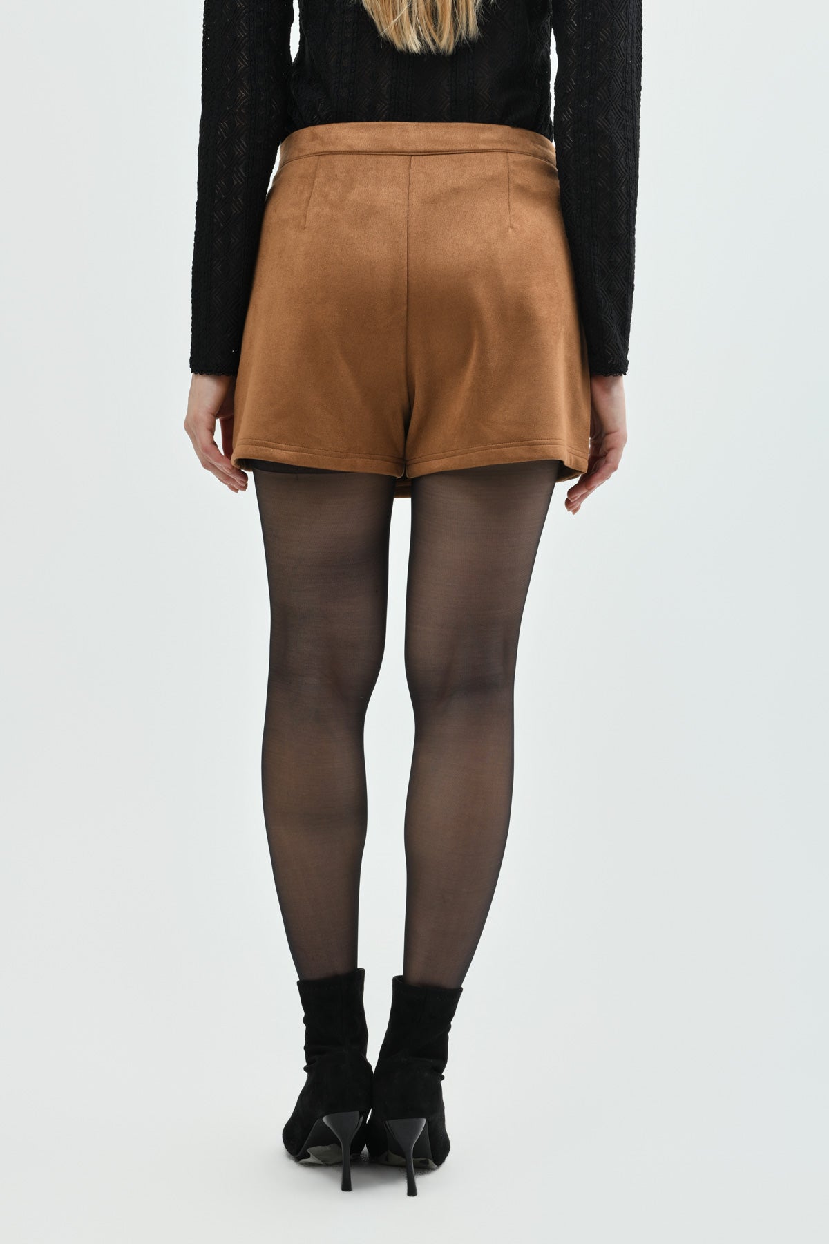 Falda Mujer Falda Short Camel