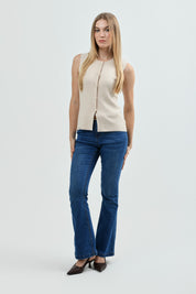 Sweater Mujer Slim Beige