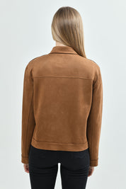 Chaqueta Mujer Regular Camel