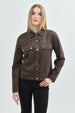 Chaqueta Mujer Regular Chocolate
