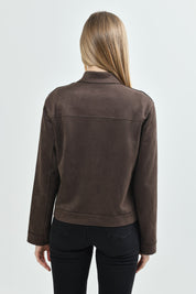 Chaqueta Mujer Regular Chocolate