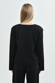 Chaqueta Mujer Regular Negro