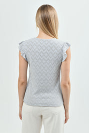 Sweater Mujer Regular Gris Claro