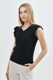 Sweater Mujer Regular Negro