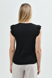 Sweater Mujer Regular Negro