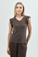 Sweater Mujer Regular Café Claro