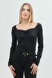 Polera Mujer Slim Fit Negro