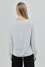 Blusa Mujer Regular Crudo