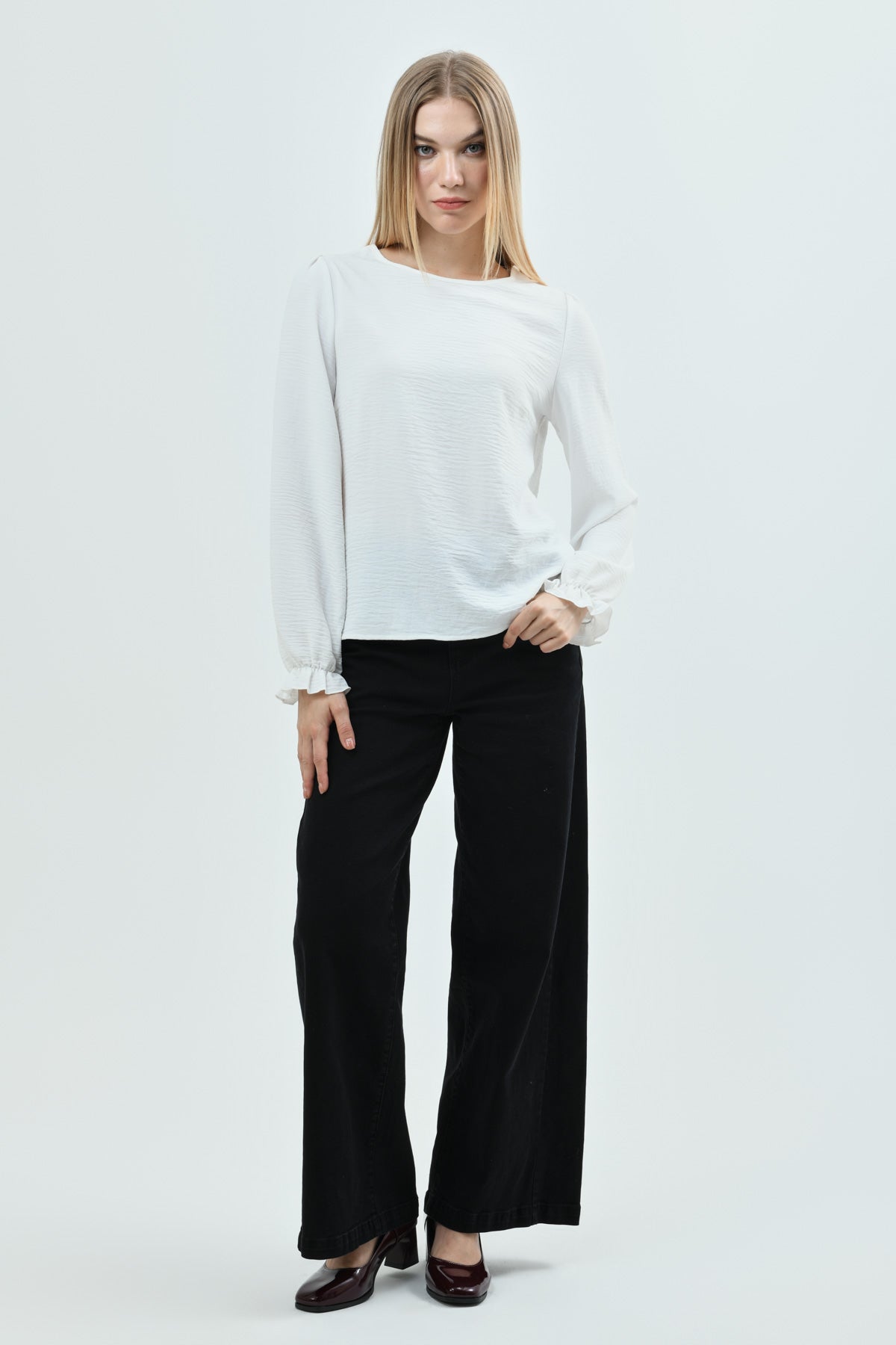 Blusa Mujer Regular Crudo
