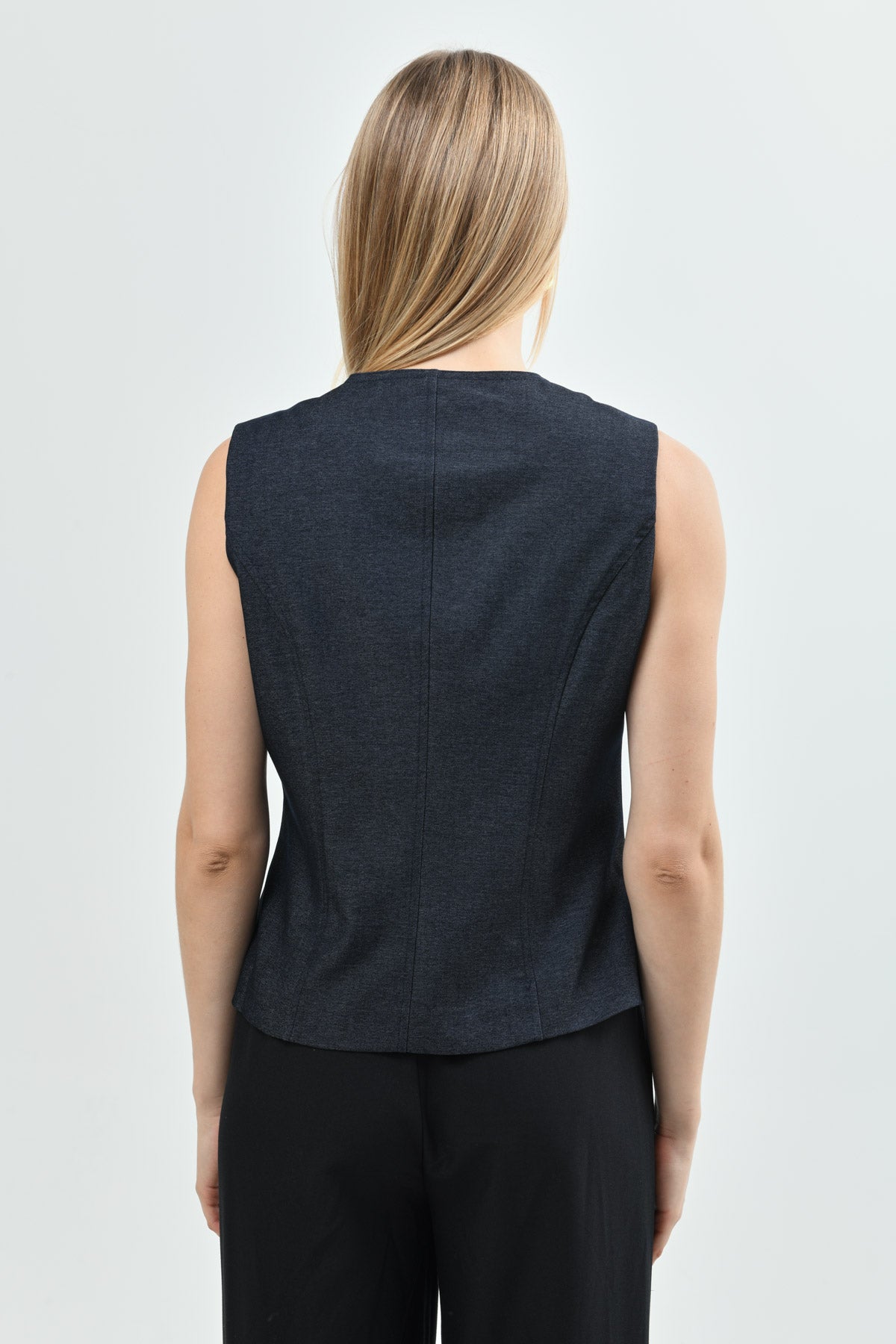 Chaqueta Mujer Slim Azul Oscuro