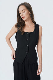 Blazer Regular Mujer Negro