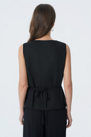 Blazer Regular Mujer Negro