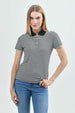 Sweater Mujer Regular Cuello Camisero Negro