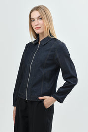 Chaqueta Mujer Slim Azul Oscuro