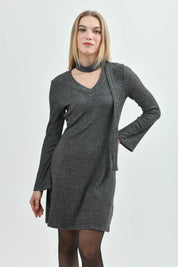 Vestido Mujer Casual Gris