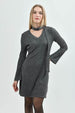 Vestido Mujer Casual Gris