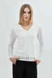 Polera Mujer Slim Crema