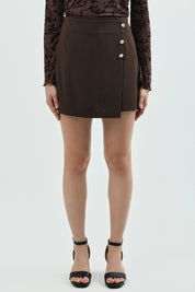 Falda Mujer Falda Short Chocolate