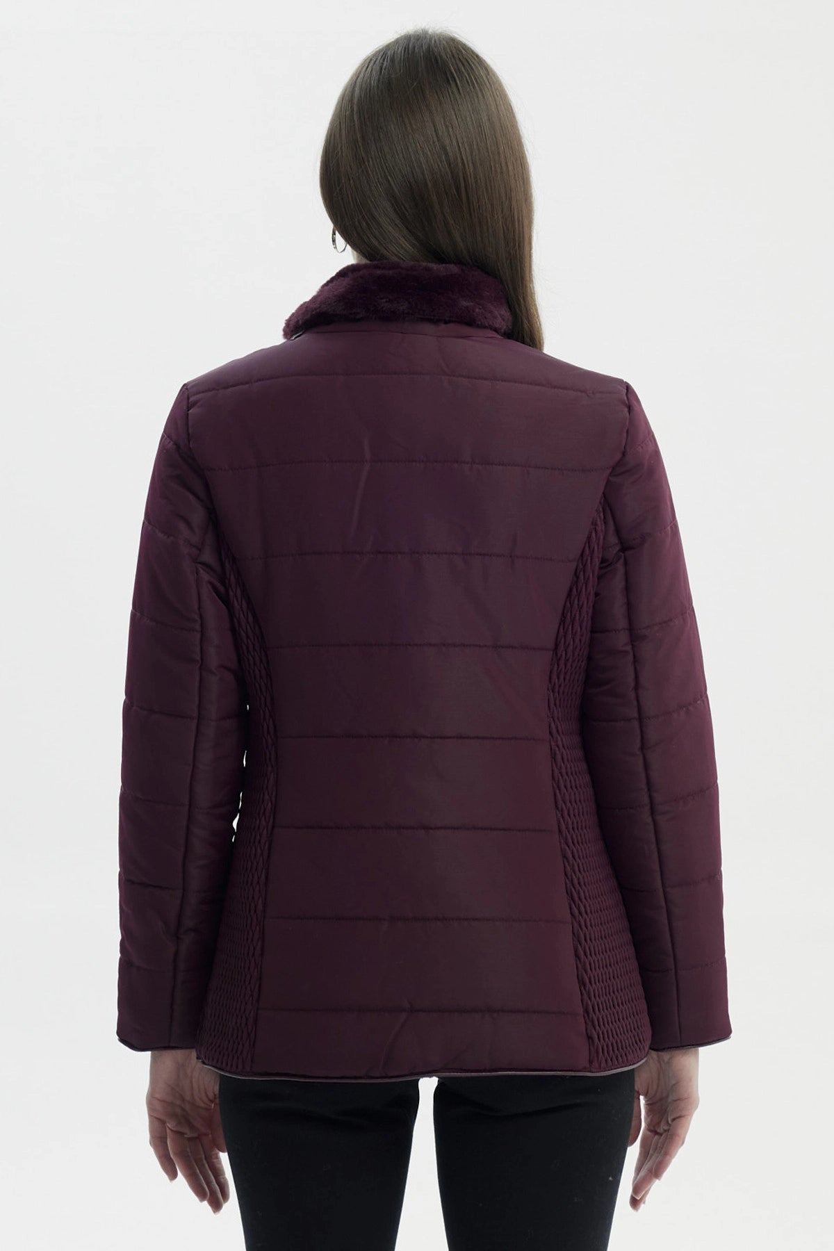 Parka Mujer Slim Rojo