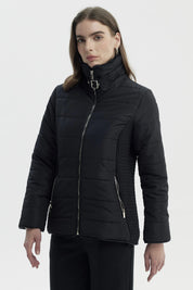 Parka Mujer Slim Negro
