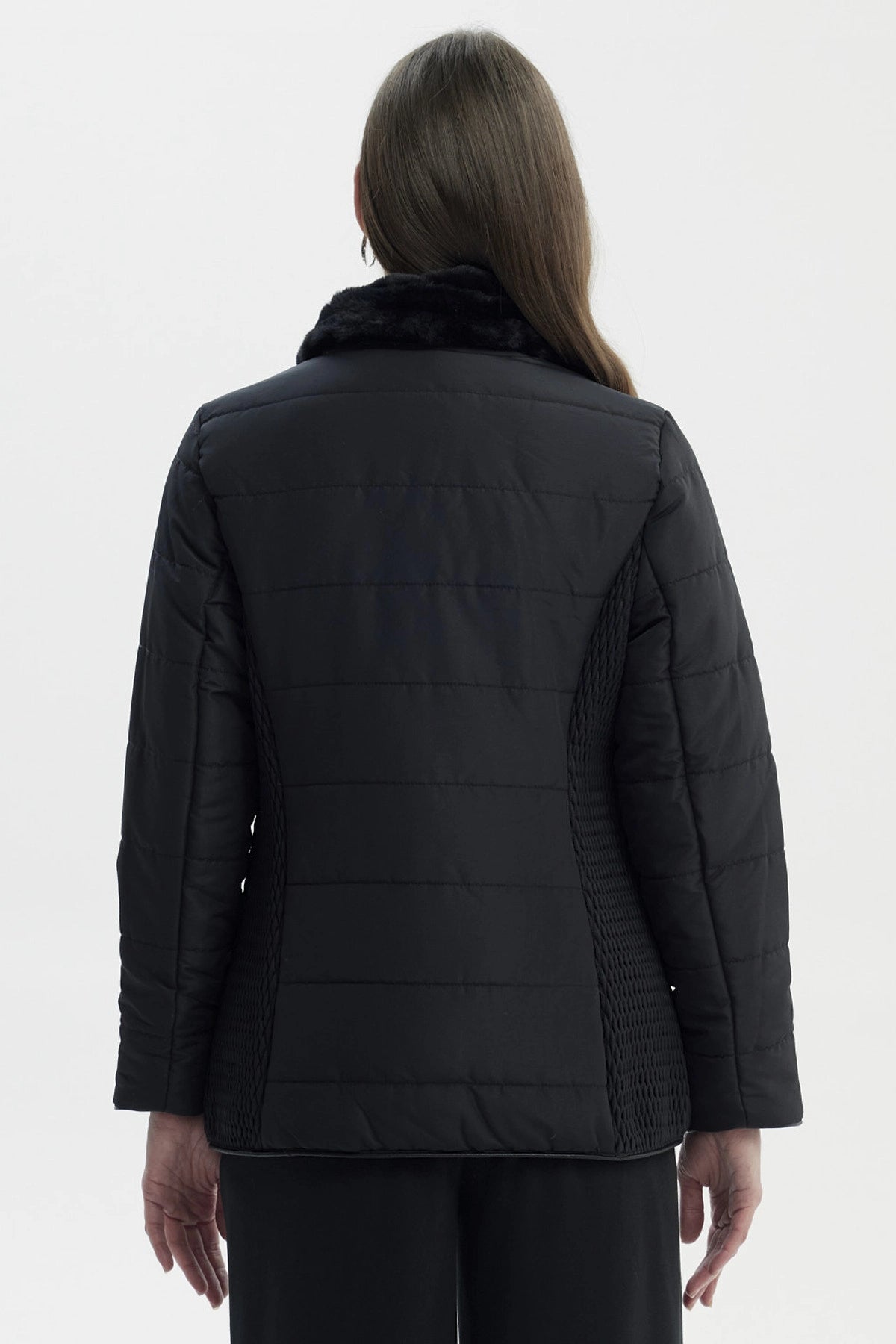 Parka Mujer Slim Negro