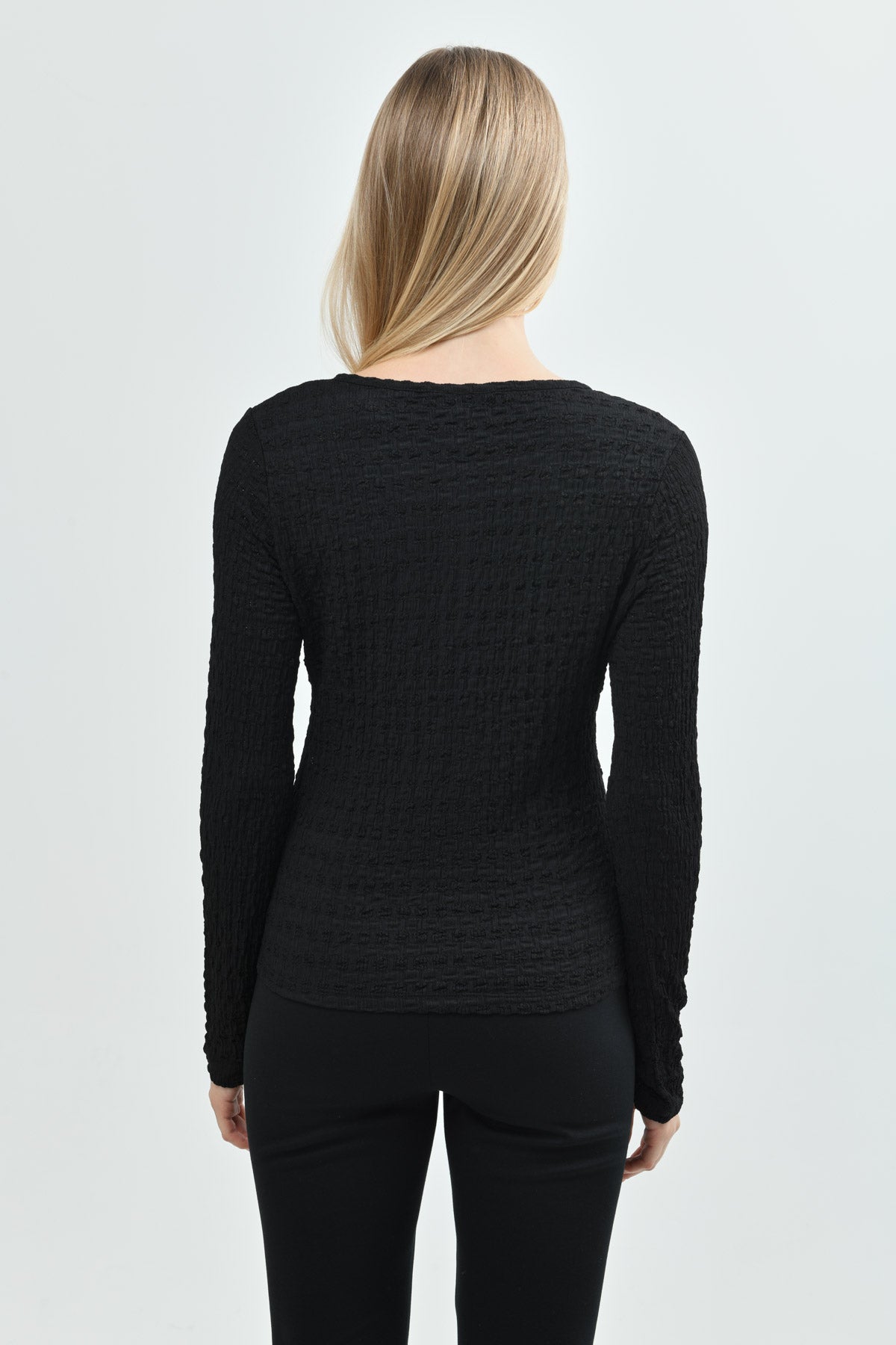 Polera Mujer Slim Fit Negro